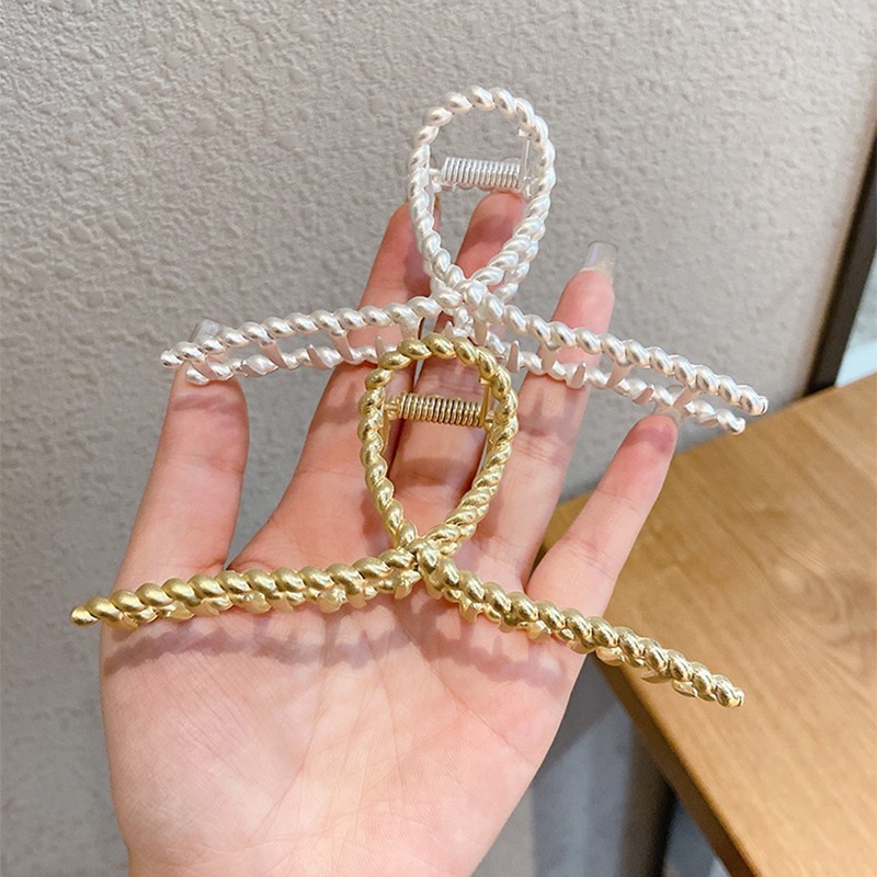 Kẹp Tóc Bằng Kim Loại Phong Cách Hàn Quốc Cho Nữ