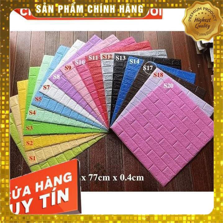 Combo 20 Tấm Xốp Dán Tường Giả Gạch 3D 70x77cm Dày 4mm