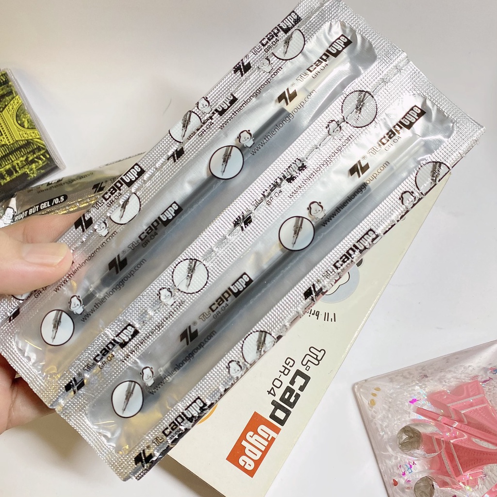 Ruột bút Gel Thiên Long sản phẩm chính hãng Phù hợp cho các loại bút Gel, bút nước, bút chữ A.