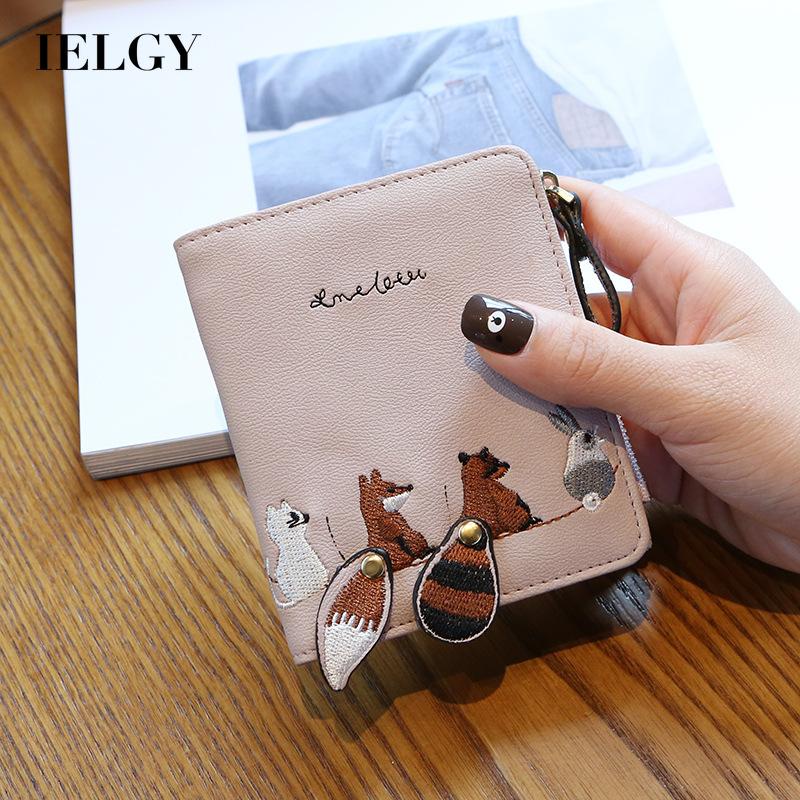 Ví ngắn IELGY thiết kế gấp gọn dễ thương phong cách Hàn Quốc cho nữ