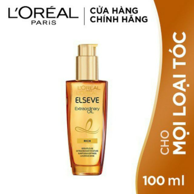 Dầu dưỡng chiết xuất tinh dầu hoa tự nhiên L'Oreal Paris Elseve Extraordinary Oil Ultra Nourishing 100ml