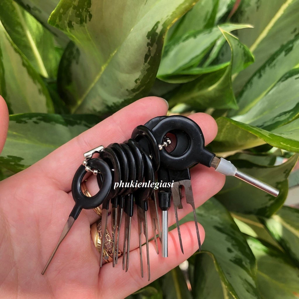 Dụng cụ tháo jack dây điện oto 11 chi tiết lẫy tháo dây điện