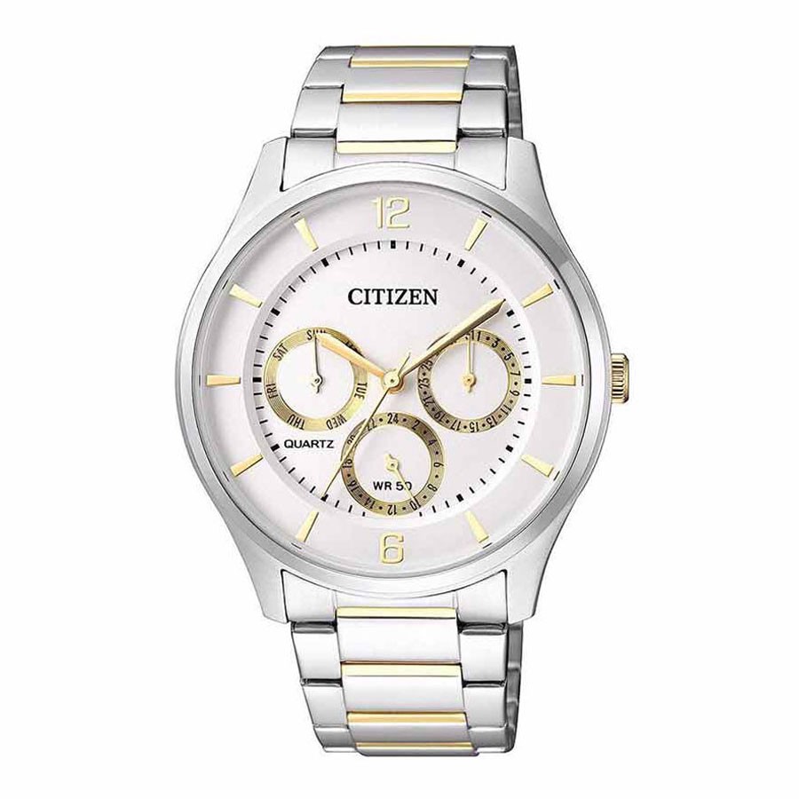 Đồng Hồ Nam Citizen Dây Thép Không Gỉ AG8358-87A - Mặt Trắng