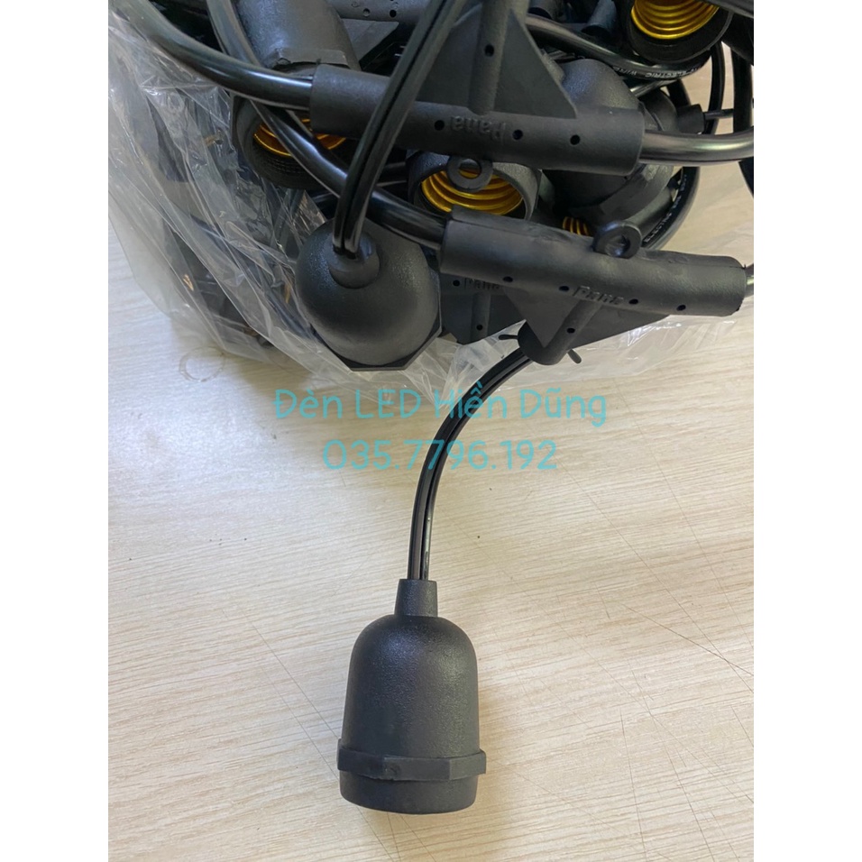 Dây Đui Đèn Kín Nước Ngoài Trời 5M 10ĐUI - 10M 15ĐUI - 10M 10 ĐUI- 10M20 ĐUI - 15M 15 ĐUI