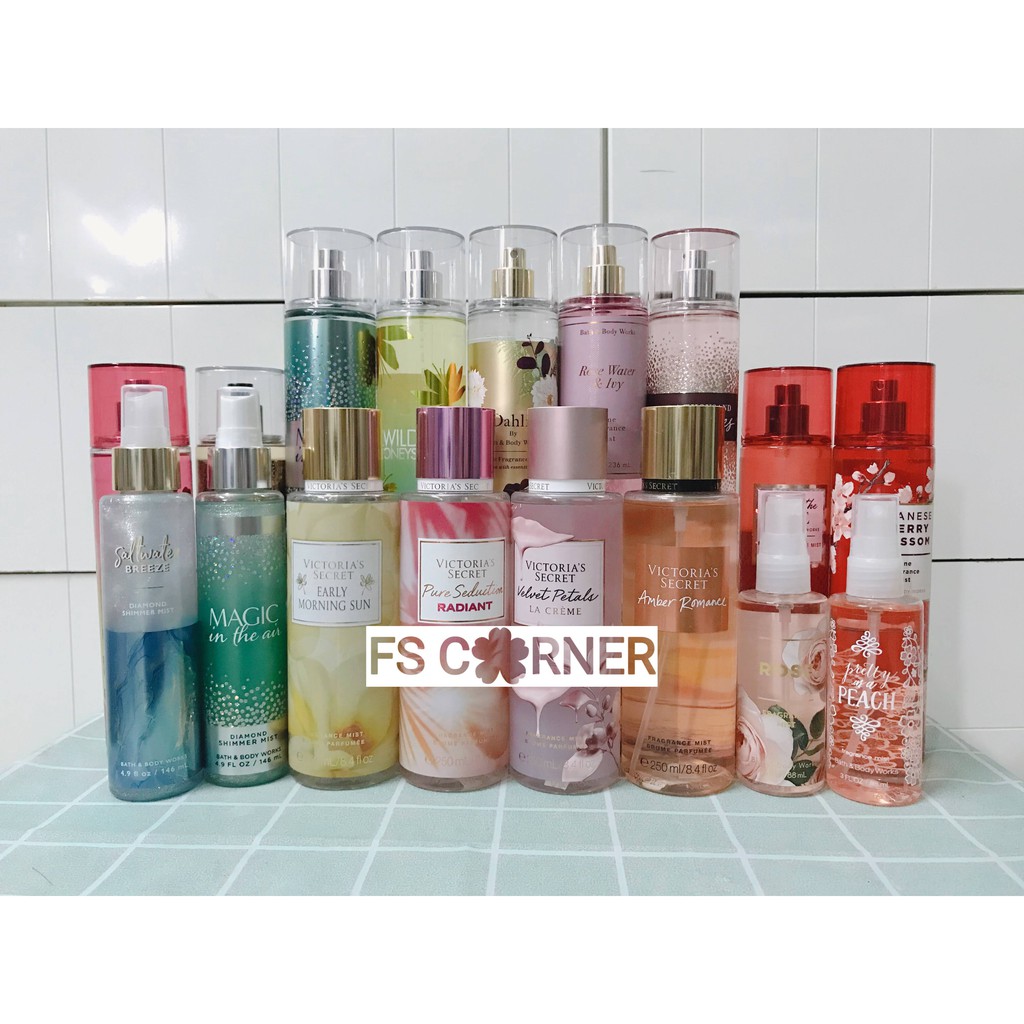 Xịt thơm cơ thể body mist Bath & Body Works - Dùng thử 36ml