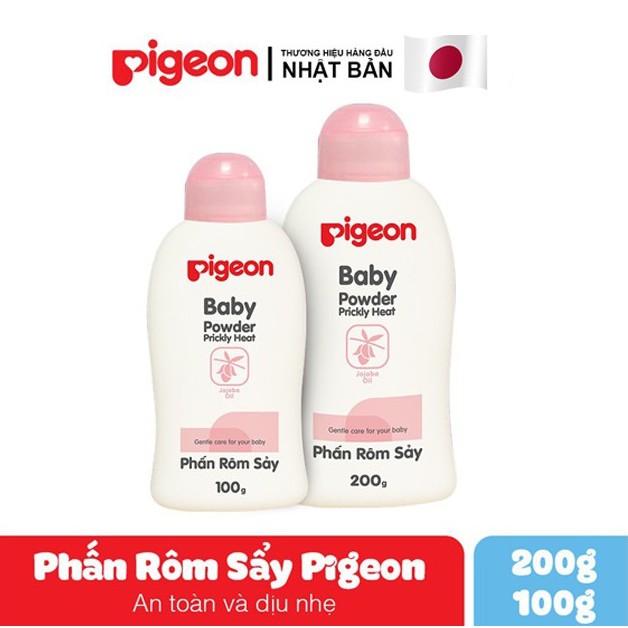 Phấn rôm sẩy Pigeon nắp màu 100g / 200g