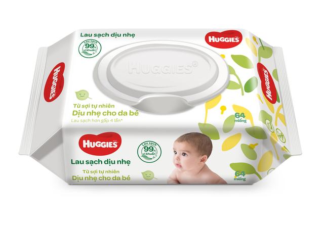 Khăn giấy ướt Huggies 64 tờ (Không mùi) _Duchuymilk