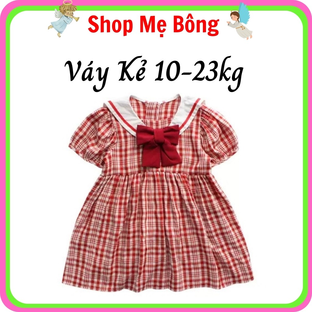 Váy Đầm Mùa Hè Kẻ Caro Bé Gái VB2133 – Shop Mẹ Bông 92