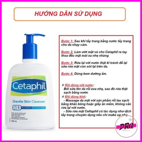Sửa rửa mặt Cetaphil 125ml 500ml và 591ml, sửa rữa mặt Cetaphil dịu nhẹ nhất dành cho da nhạy cảm xuất xứ từ Australia