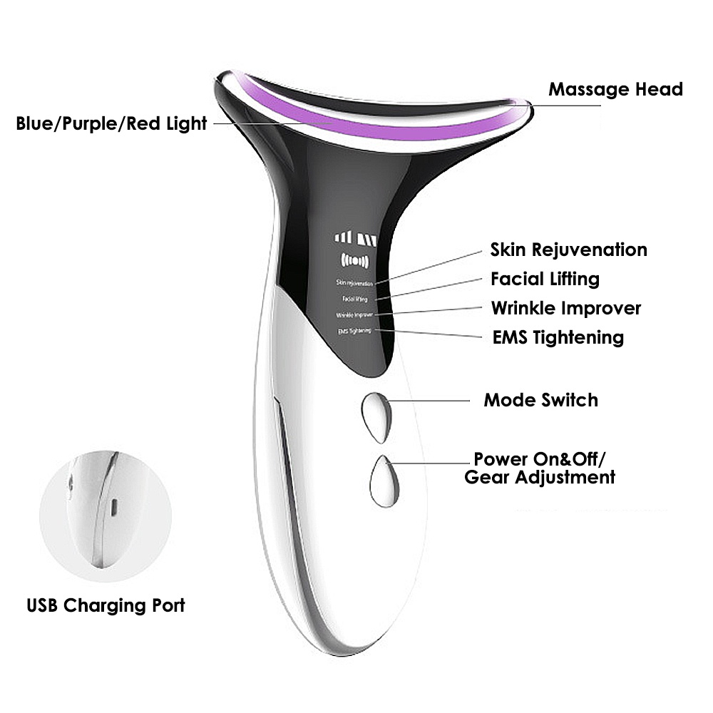 Máy Massage Cổ MsDear Nâng Cơ Mặt Loại Bỏ Nếp Nhăn Chuyên Nghiệp , Làm Đẹp Xóa Nếp Nhăn Cổ Và Cổ