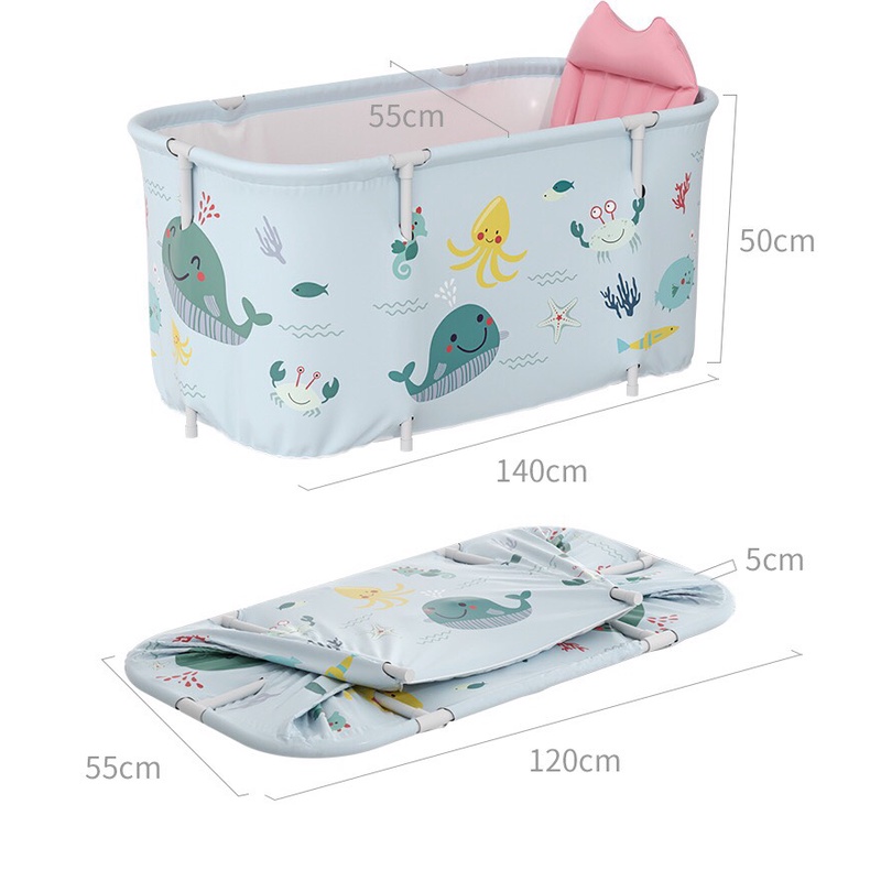 Bồn Tắm Gấp Gọn, Ngâm Thảo Dược Dành Cho Bé Và Người Lớn