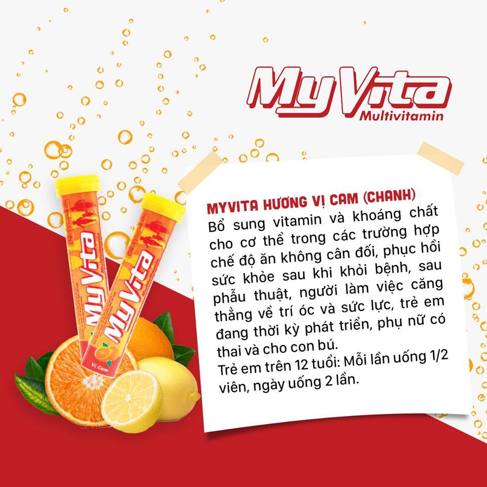 Viên Sủi MyVita Multivitamin - Bổ Sung Vitamin & Khoáng Chất - cvspharmacy | BigBuy360 - bigbuy360.vn