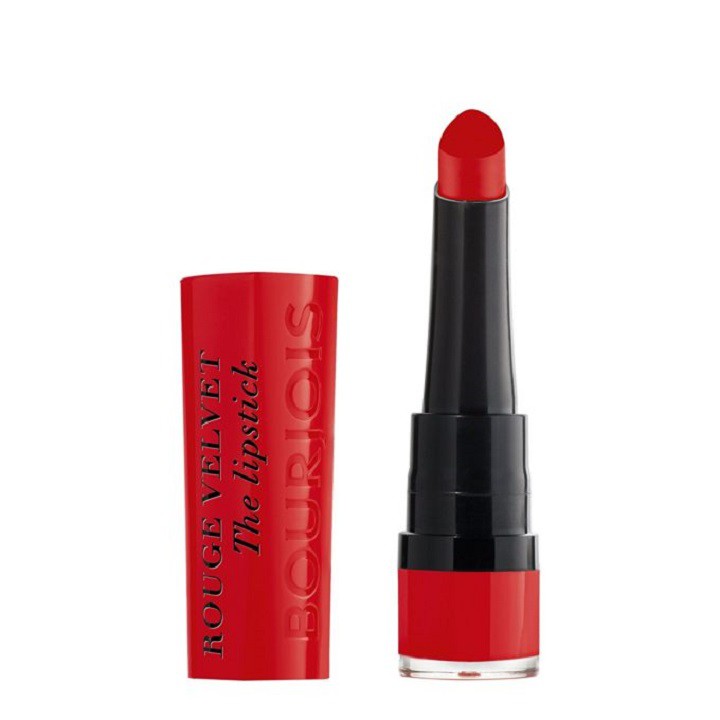 Son Lì Bourjois Rouge Velvet The Lipstick 08  Rubi’s Cute màu  Đỏ tươi