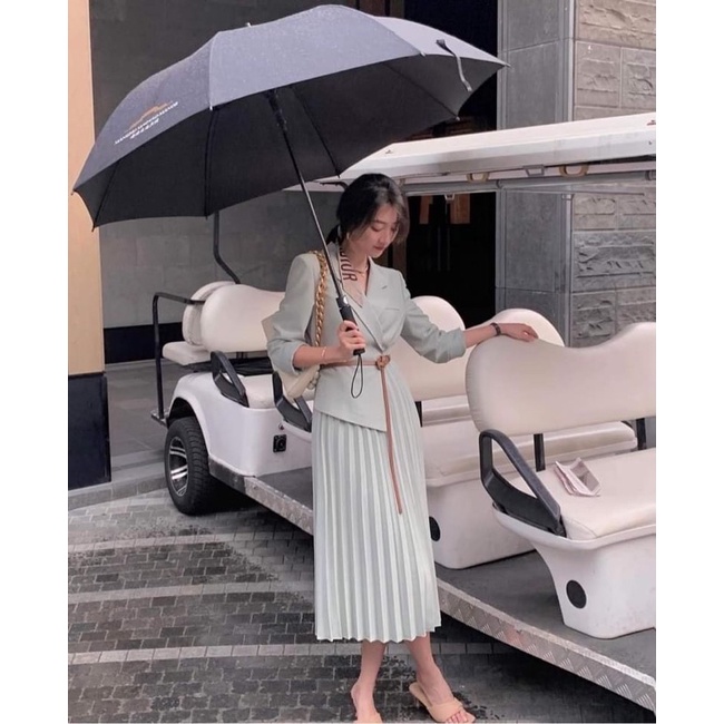VÁY VEST XẾP LY KÈM ĐAI | BigBuy360 - bigbuy360.vn