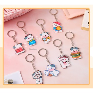 Móc Khóa Bò Sữa Cute