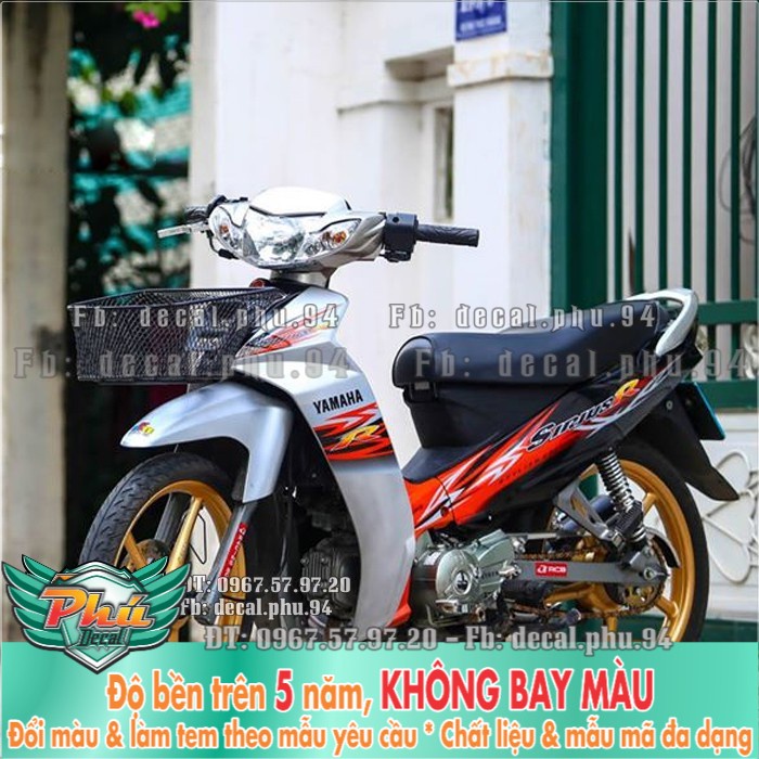 Tem rời Sirius R cam đen bạc (P) -1
