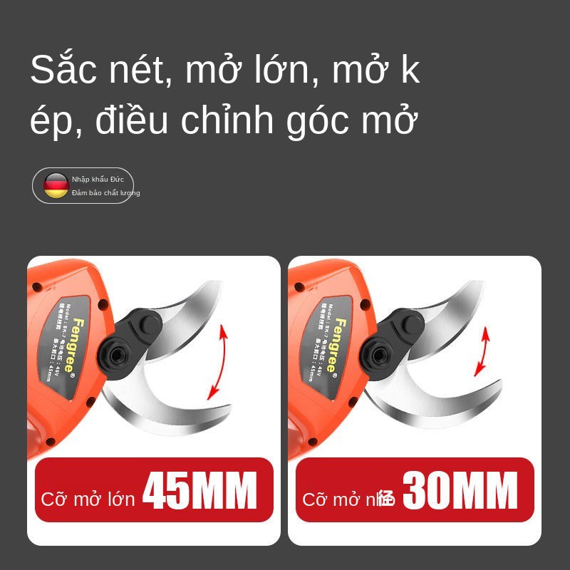 Kéo Điện Nhập Khẩu, Cây Ăn Quả, Cắt Tỉa Không Dây, Làm Vườn Mạnh Mẽ, Cành Cao Cấp chạy bằng Lithium cho các chi nh