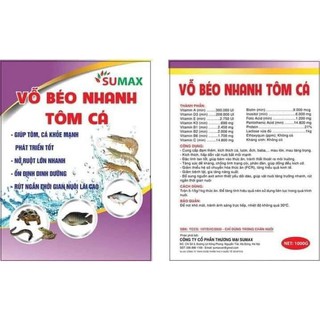 Vỗ béo nhanh tôm cá