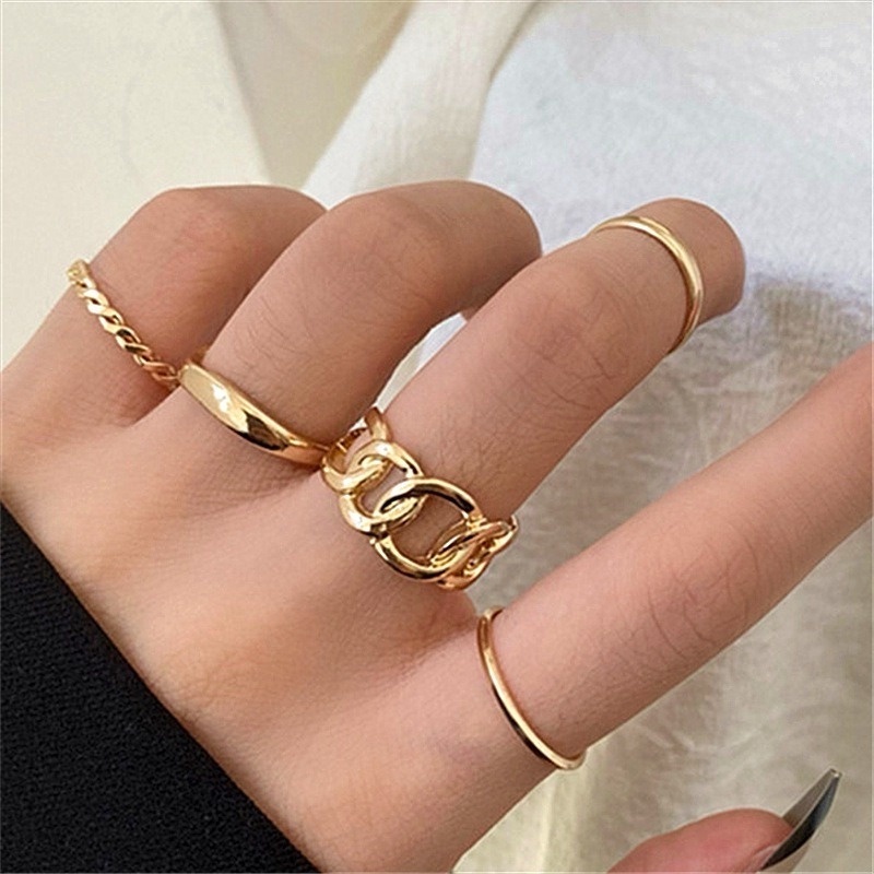 (MớI) Bộ NhẫN Đeo GiữA NgóN Tay