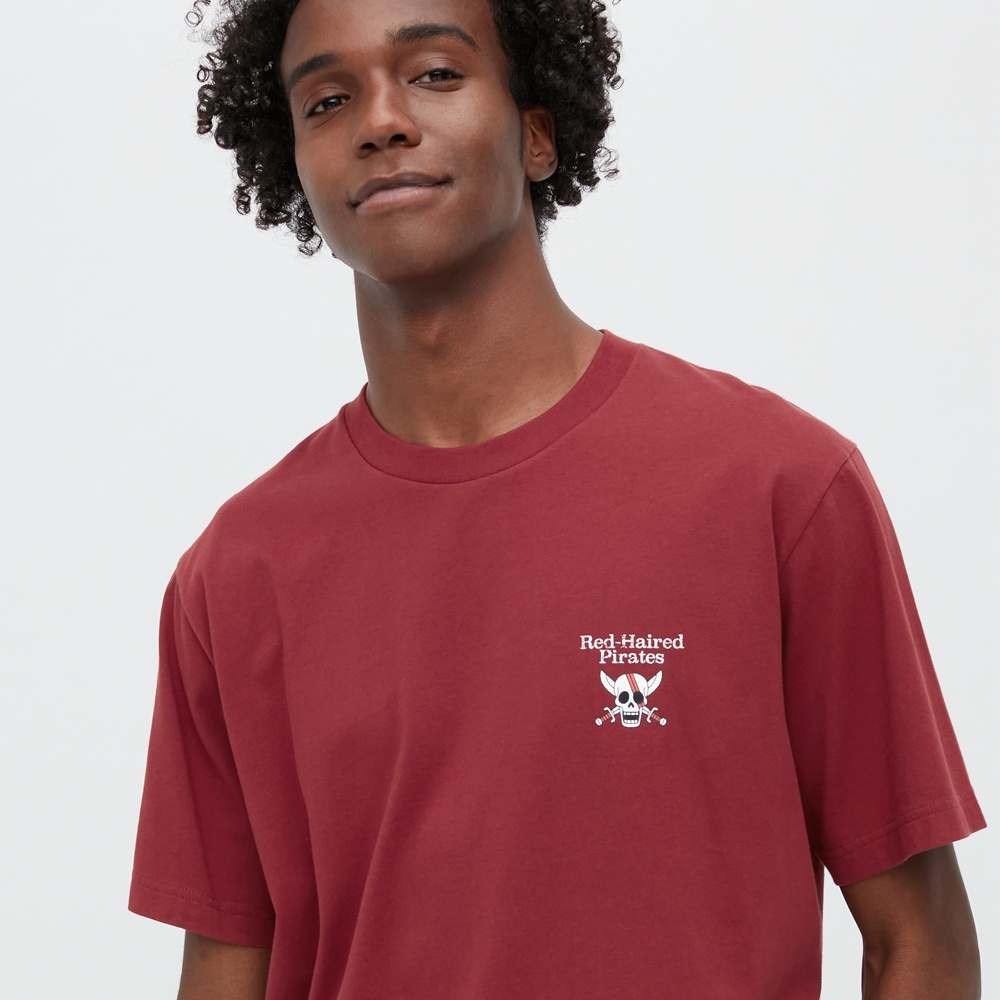 Hàng Có Sẵn Áo Thun Tay Ngắn In Phim One Piece Màu Đỏ Dành Cho Nam