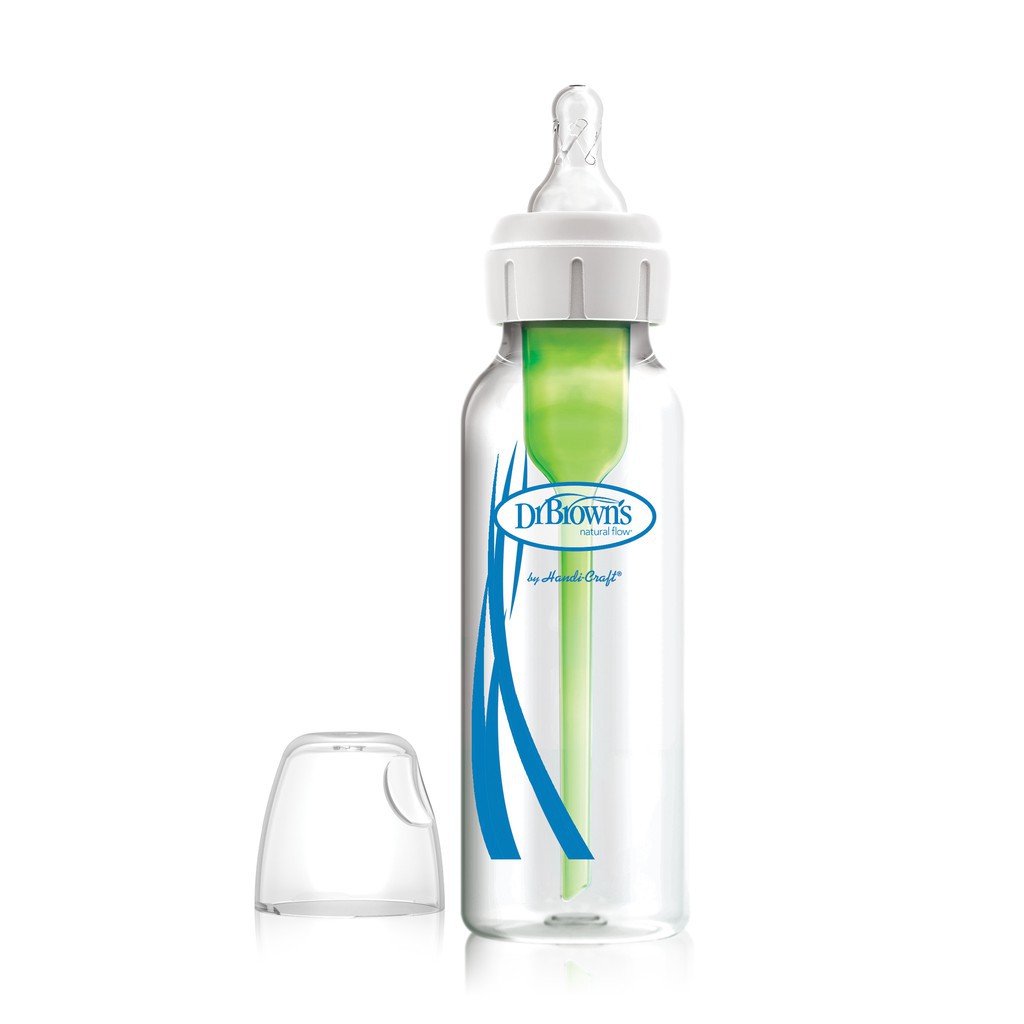 BÌNH SỮA THỦY TINH CỔ THƯỜNG DR BROWN'S OPTION PLUS 120ML và 250ML