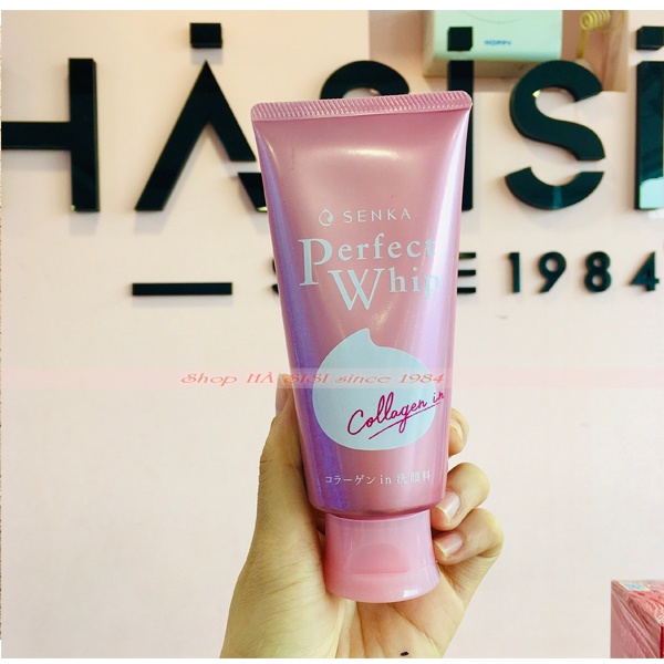Sữa Rửa Mặt Chống Lão Hóa Da SHISEIDO SENKA PERFECT WHIP COLLAGEN IN 120ml [CHÍNH HÃNG]