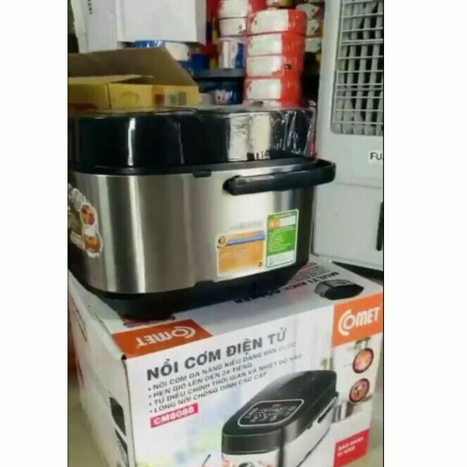 Nồi Cơm Điện Tử Comet 1.8L CM8088 - Lòng Niêu Chống Dính - Hàng Chính Hãng (Bảo Hành 12 Tháng)