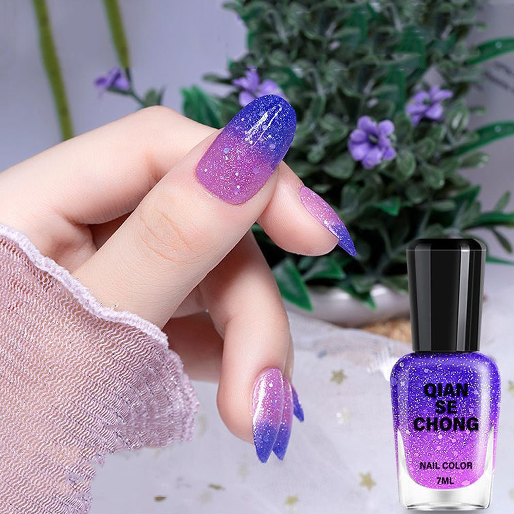 [Hàng mới về] Sơn móng tay đổi màu theo nhiệt độ độc đáo cho nữ dung tích 7ml