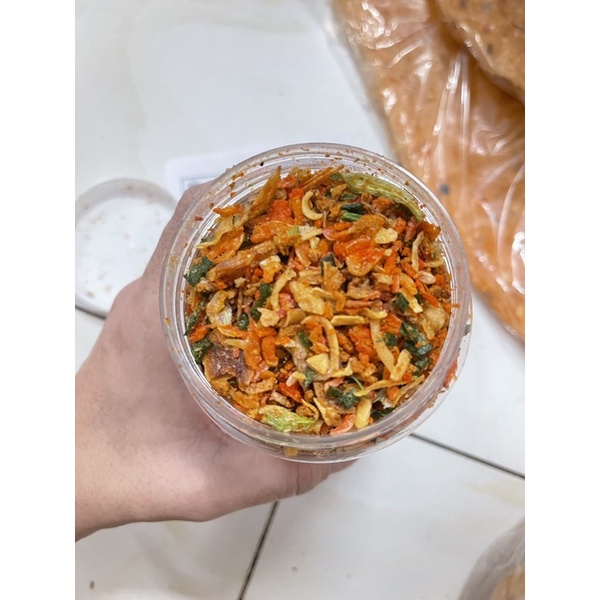 Hủ 100gr muối hành phi đậu phộng và muối tôm hành phi thơm ngon chính gốc Tây Ninh!