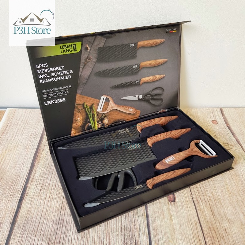 Bộ dao Lebenlang 5 món và 7 món LBK2395 LBK2397