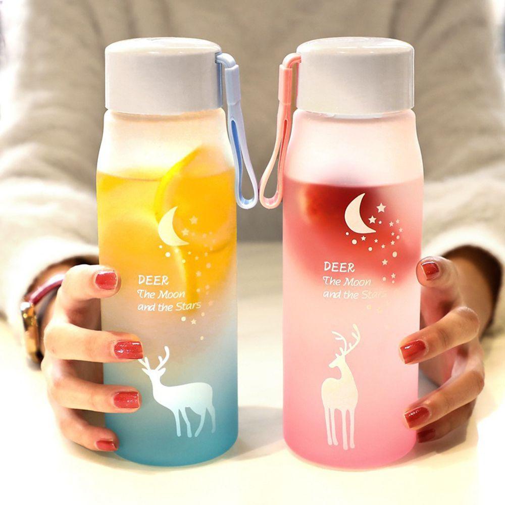 Chai nước nhựa KUNHEV 560ml không chứa BPA chống rơi chống rò rỉ thời trang thể thao ngoài trời/ du lịch