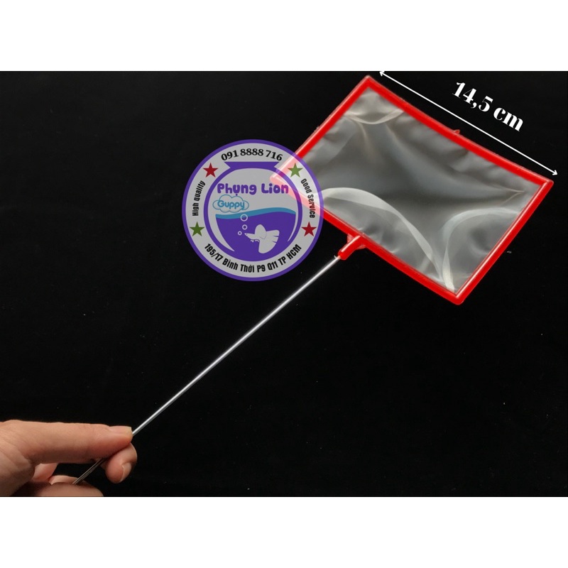 Vợt Nano Vuông Bắt Cá ,Vớt Bobo,Lọc Artemia Lưới Mịn.