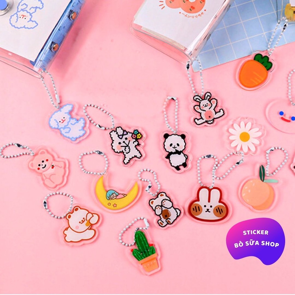 Sổ 3 còng mini Tặng kèm ngăn kẹp giấy tờ sticker trang trí sổ bìa nhựa dẻo còng màu pastel Stickerbosuashop