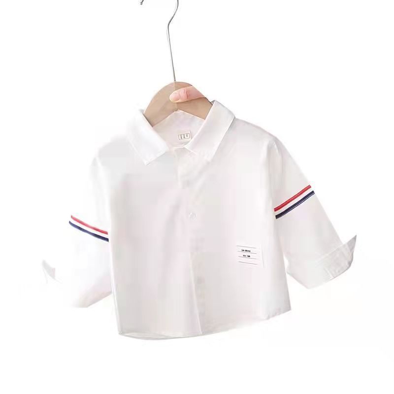 Áo Sơ Mi Tay Dài Phong Cách Phương Tây Thời Trang Xuân Thu Mới 2022 Dành Cho Bé Trai