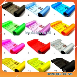 [ FREESHIP ] Đề can (decal) dán pha đèn ô tô xe máy nhiều màu
