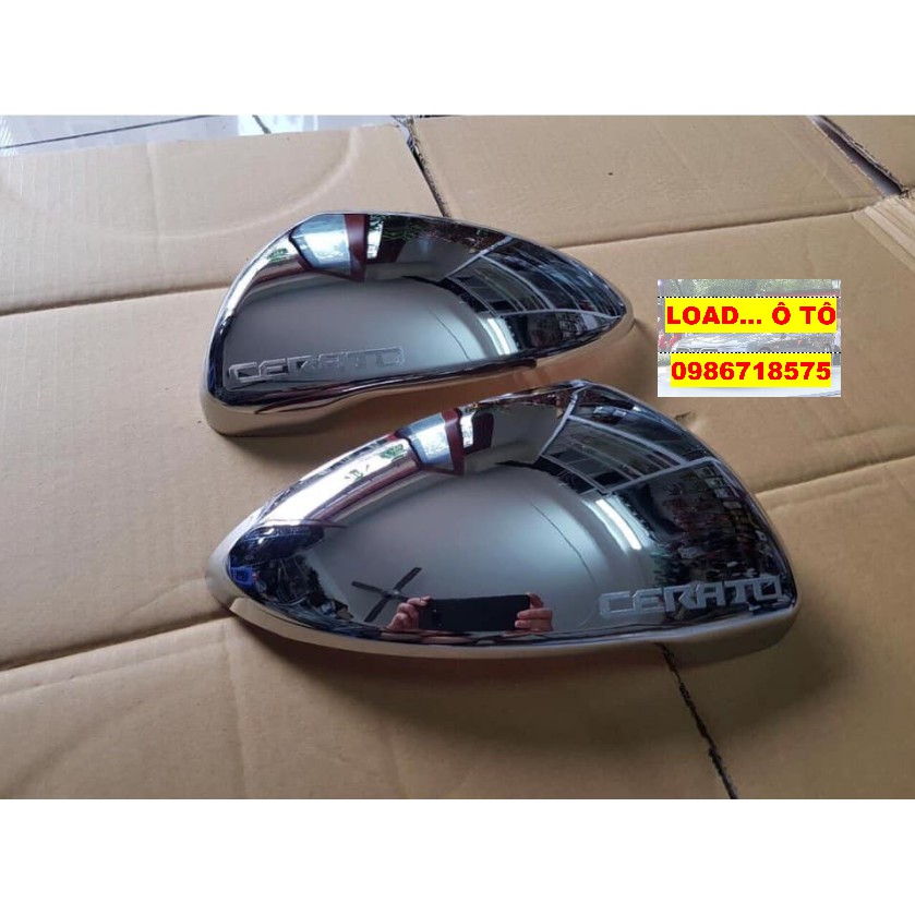 Ốp Gương KIA Cerato 2019-2021 Mạ Crom Cao Cấp Có Chữ Cerato