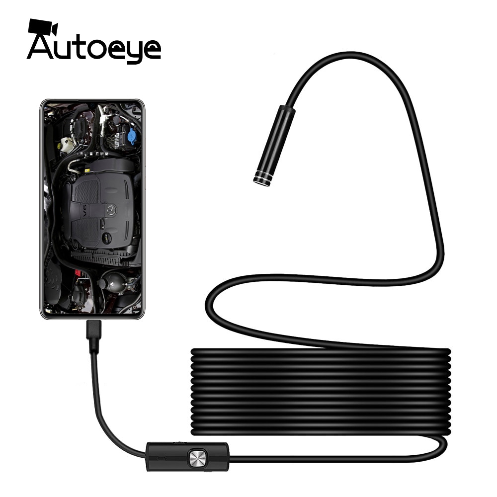 Dây cáp Camera nội soi 7mm / 5.5mm IP67 480P HD Micro USB cho điện thoại Android