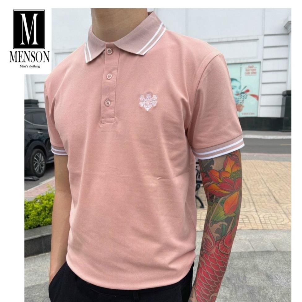 ⭐️HÀNG HIỆU⭐️Áo phông nam có cổ mùa hè chất mát - Áo polo nam cotton xuất xịn, co giãn ôm body MENSON M-6009 Xịn