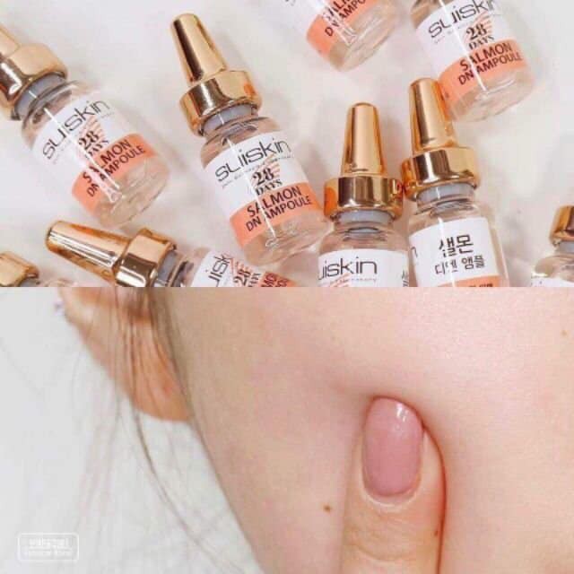 (CHÍNH HÃNG) Bộ Trị Sẹo Kim Lăn DRS Dermaroller ĐỨC + Tinh Chất Tế Bào Gốc Cá Hồi Suiskin Ampoule HÀN QUỐC