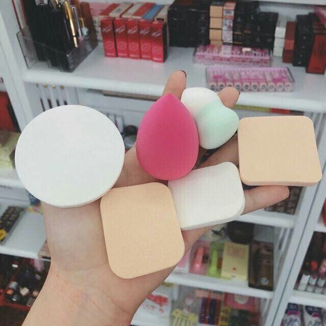 Combo 10 Sét 6 bông mút trang điểm kile(sỉ 12.5k) | BigBuy360 - bigbuy360.vn