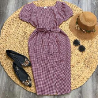 ĐẦM CARO TAY PHỒNG NÚT BỌC  , chuyen si le