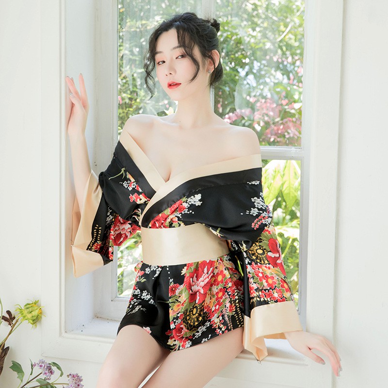 No.18 A046 phong cách nhật bản kimono Bộ đồ ngủ sexy kích thích gợi tình/ Trang phục hóa trang/ Gợi Cảm Cosplay BCS21 | BigBuy360 - bigbuy360.vn