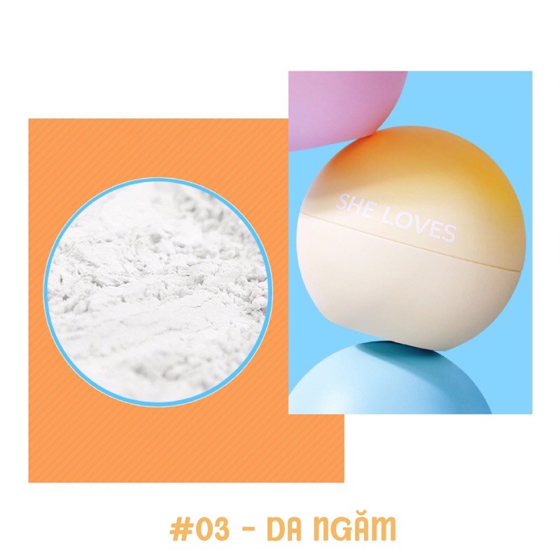 Phấn phủ mini Ice Sheloves mỏng nhẹ mịn màng | BigBuy360 - bigbuy360.vn