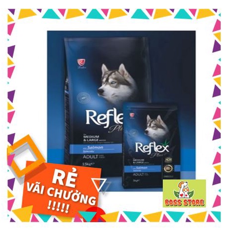 Thức ăn cho chó giống lớn trưởng thành vị cá hồi Reflex Plus Medium&amp;Large Breed Adult dog 3kg