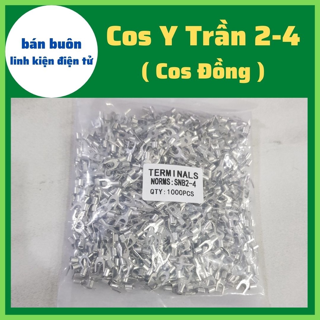 1000 Cos y trần 2-4, đầu cos chữ Y, đầu cos dây điện, y trần 2-4