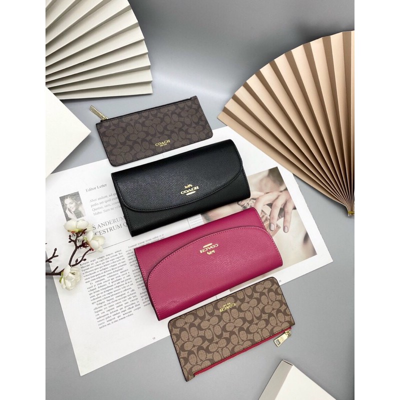 Ví C0ACH nắp tròn kèm ví