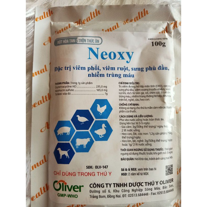 Neo-xy chong viêm buồng trứng, đẻ trứng non trên gà, vịt, chim cút