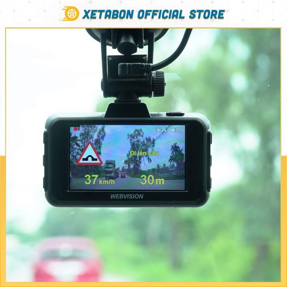 Camera hành trình WEBVISION A28 Cảnh Báo Giao Thông Bằng Giọng Nói , Độ Phân Giải 4K Hít Kính , Tặng Kèm Thẻ Nhớ 32