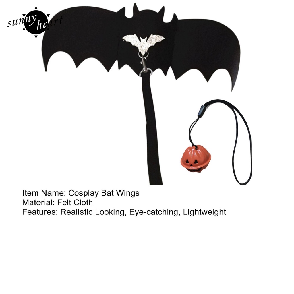1 Bộ Dây Xích Và Đôi Cánh Dơi Siêu Nhẹ Hóa Trang Cho Thú Cưng
