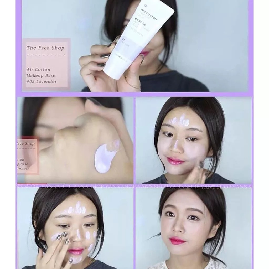 Kem lót The Face Shop Air Cotton Makeup Base 35g